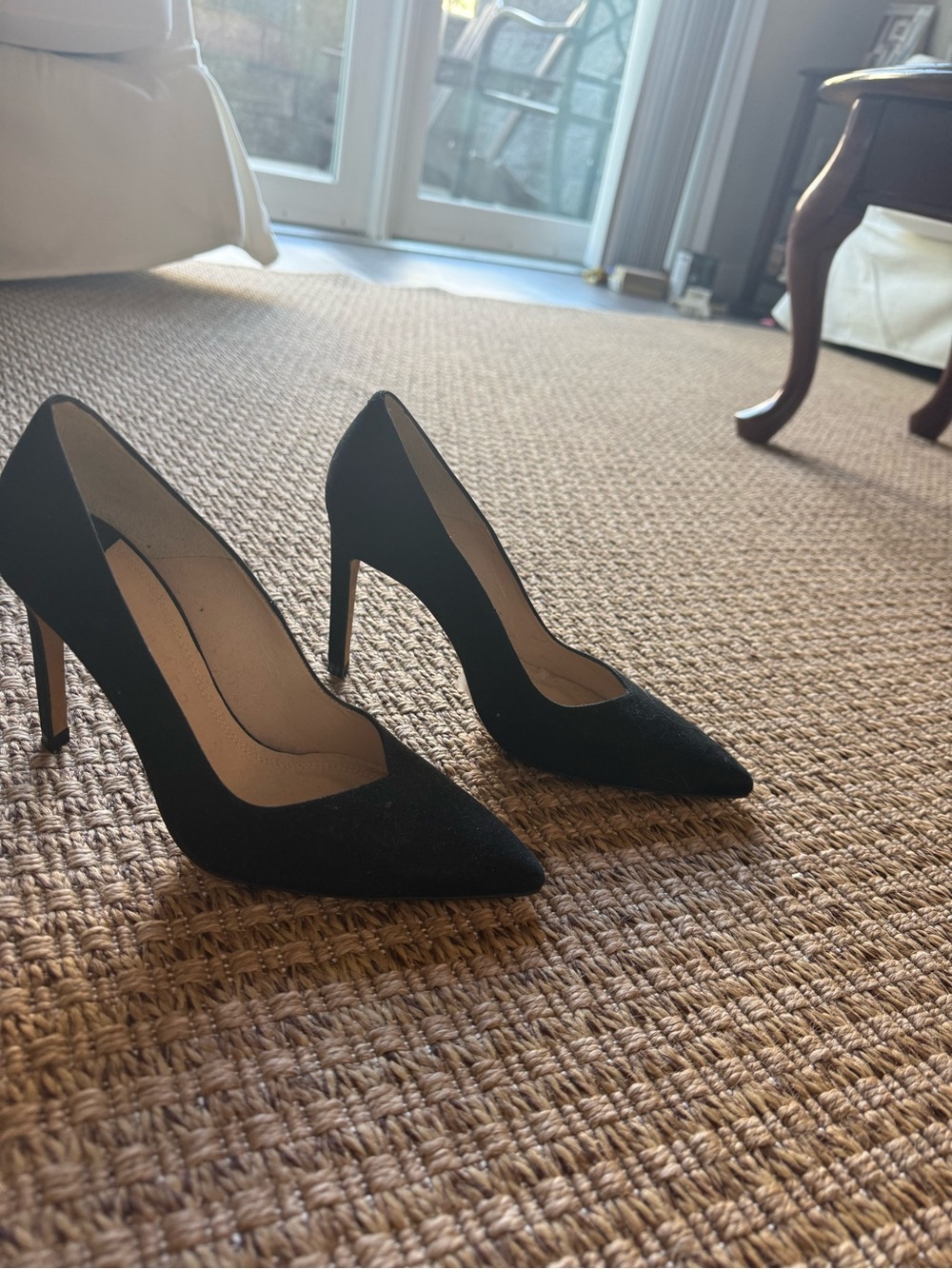 Sandro Black Pointed-Toe Stiletto Pumps
